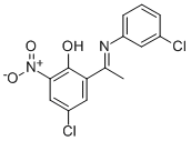 4-CHLORO-2-[1-[(3-CHLOROPHENYL)IMINO]ETHYL]-6-NITRO-PHENOL