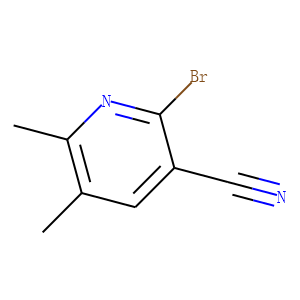 2-BroMo-5, 6-diMethyl-pyridine-3-carbonitrile