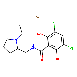 (S)-3,5-DICHLORO-N-[(1-ETHYL-2-PYRROLIDINYL)METHYL]-2,6-DIHYDROXY-BENZAMIDE HYDROBROMIDE