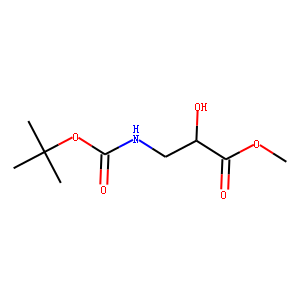 Propanoic acid, 3-[[(1,1-dimethylethoxy)carbonyl]amino]-2-hydroxy-, methyl