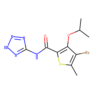 4-Bromo-5-methyl-3-(1-methylethoxy)-N-(1H-tetrazole-5-yl)-2-thiophenecarboxamide