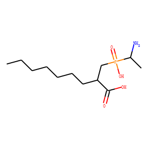 (1-aminoethyl)(2-carboxy-1-octyl)phosphinic acid