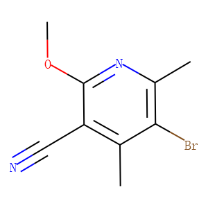 5-bromo-2-methoxy-4,6-dimethylnicotinonitrile(SALTDATA: FREE)