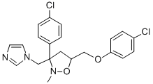 5-((4-Chlorophenoxy)methyl)-3-(4-chlorophenyl)-3-((1H-imidazol-1-yl)methyl)-2- methylisoxazolidine