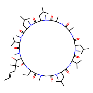cyclosporin A, 4-(2-butenyl)-4,4,N-trimethylthreonine(1)-