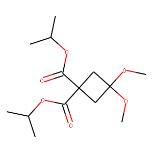 Diisopropyl 3,3-dimethoxycyclobutane-1,1-dicarboxylate