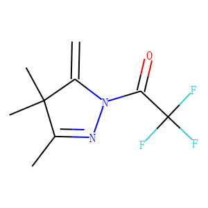 1H-Pyrazole, 4,5-dihydro-3,4,4-trimethyl-5-methylene-1-(trifluoroacetyl)- (9CI)
