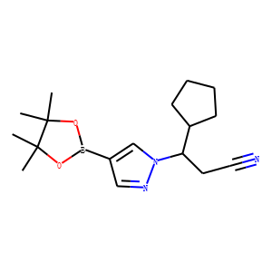 β-Cyclopentyl-4-(4,4,5,5-tetramethyl-1,3,2-dioxaborolan-2-yl)-1H-pyrazole-1-propanenitrile