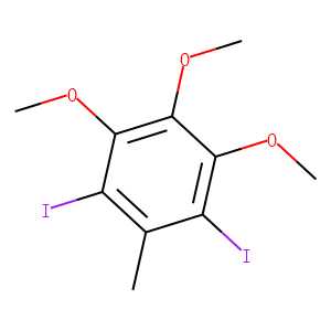 BENZENE, 1,3-DIIODO-4,5,6-TRIMETHOXY-2-METHYL-