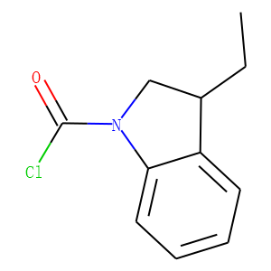 1H-Indole-1-carbonyl chloride, 3-ethyl-2,3-dihydro- (9CI)