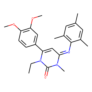 6-(3,4-Dimethoxyphenyl)-1-ethyl-3,4-dihydro-3-methyl-4-[(Z)-(2,4,6-trimethylphenyl)imino]-2(1H)-pyri