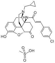 14B-(P-CHLOROCINNAMOYLAMINO)-7,8-DIHYDRO-N-CYCLOPROPYLMETHYLMORPHINONE MESYLATE