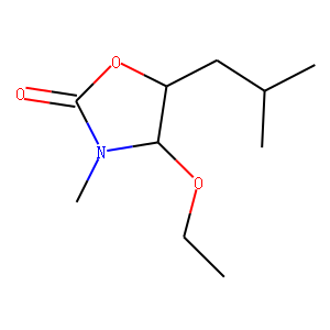 2-Oxazolidinone,4-ethoxy-3-methyl-5-(2-methylpropyl)-,cis-(9CI)