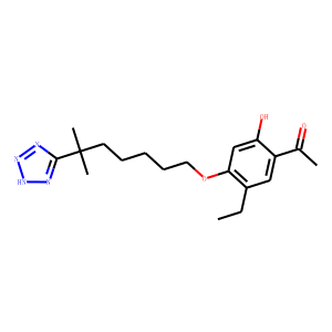 1-[5-ETHYL-2-HYDROXY-4-[[6-METHYL-6-(1H-TETRAZOL-5-YL)HEPTYL]OXY]PHENYL]ETHANONE