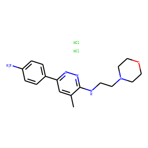 6-(4-aminophenyl)-4-methyl-N-(2-morpholin-4-ylethyl)pyridazin-3-amine dihydrochloride