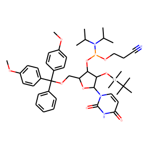 5'-O-(4,4-Dimethoxytrityl)-2'-O-[(tert-butyl)dimethylsilyl]uridine-3'-(2-cyanoethyl-N,N-diisoprop