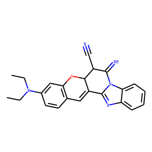 3-(Diethylamino)-5a,6-dihydro-7-imino-7H-[1]benzopyrano[3',2':3,4]pyrido[1,2-a]benzimidazole-6-car