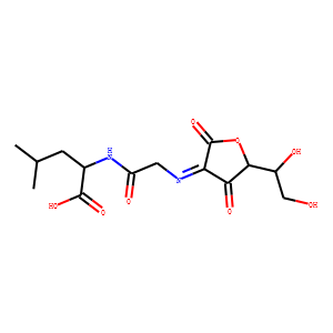 L-threo-3-Hexulosonic  acid,  2-[[2-[(1-carboxy-3-methylbutyl)amino]-2-oxoethyl]imino]-2-deoxy-,  -g