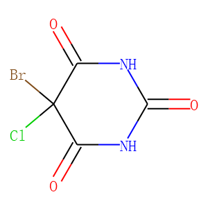 5-bromo-5-chloro-6-hydroxy-dihydro-pyrimidine-2,4-dione