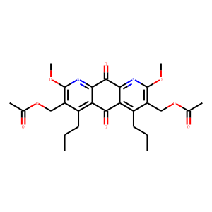 3,7-Bis[(acetyloxy)methyl]-2,8-dimethoxy-4,6-dipropylpyrido[3,2-g]quinoline-5,10-dione
