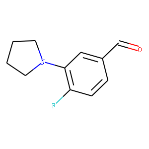 4-Fluoro-3-pyrrolidinobenzaldehyde