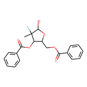 (2R)-2-Deoxy-2-fluoro-2-methyl-β-D-erythro-pentofuranose 3,5-Dibenzoate