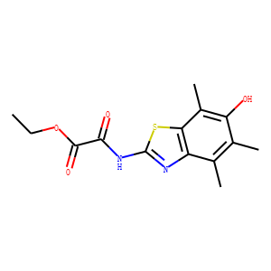 Acetic  acid,  [(6-hydroxy-4,5,7-trimethyl-2-benzothiazolyl)amino]oxo-,  ethyl  ester  (9CI)