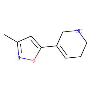 Pyridine, 1,2,3,6-tetrahydro-5-(3-methyl-5-isoxazolyl)- (9CI)