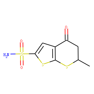 6-Methyl-4-oxo-5,6-dihydro-4H-thieno[2,3-b]thiopyran-2-sulfonamide