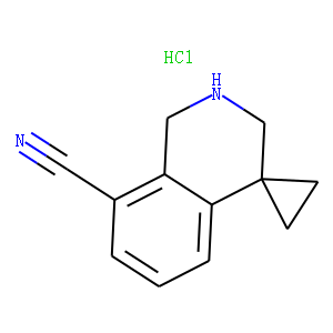 2/',3/'-dihydro-1/'H-spiro[cyclopropane-1,4/'-isoquinoline]-8/'-carbonitrile hydrochloride