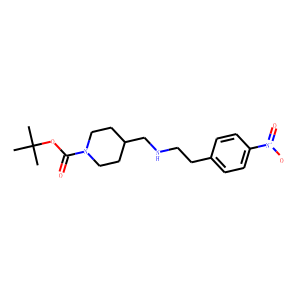 4-((4-nitrophenethylamino)methyl)piperidine-1-carboxylic acid tert butyl ester