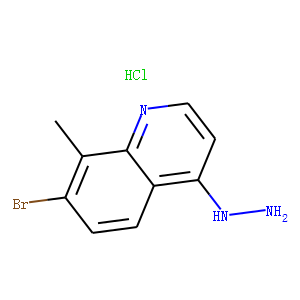 7-Bromo-4-hydrazino-8-methylquinoline hydrochloride