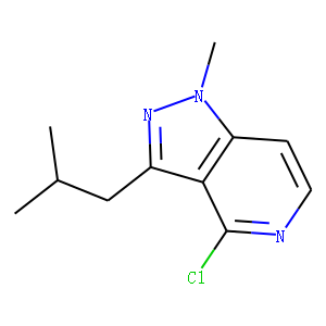 1H-Pyrazolo[4,3-c]pyridine, 4-chloro-1-methyl-3-(2-methylpropyl)-