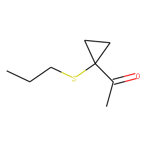 Ethanone, 1-[1-(propylthio)cyclopropyl]- (9CI)