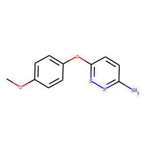 3-Pyridazinamine, 6-(4-methoxyphenoxy)-