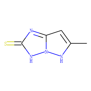 1H-Pyrazolo[1,5-b][1,2,4]triazole-2(3H)-thione,  6-methyl-
