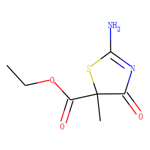 5-Thiazolecarboxylicacid,2-amino-4,5-dihydro-5-methyl-4-oxo-,ethylester(9CI)
