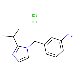 {3-[(2-isopropyl-1H-imidazol-1-yl)methyl]phenyl}amine dihydrochloride