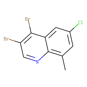 6-Chloro-3,4-dibromo-8-methylquinoline