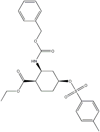 (1R*,2S*,4S*)-2-Benzyloxycarbonylamino-4-(toluene-4-sulfonyloxy)-cyclohexanecarboxylic acid ethyl es