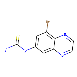 N-(8-Bromo-6-quinoxalinyl)thiourea