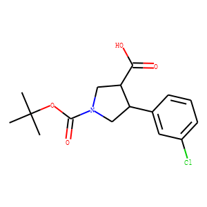 BOC-(TRANS)-4-(3-CHLORO-PHENYL)-PYRROLIDINE-3-CARBOXYLIC ACID
