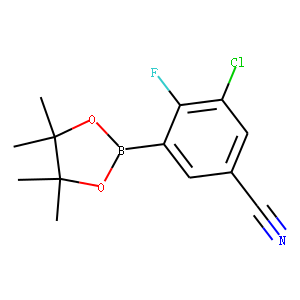 3-Chloro-4-fluoro-5-(4,4,5,5-tetramethyl-1,3,2-dioxaborolan-2-yl)benzonitrile