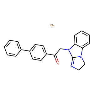 1-[1,1’-Biphenyl]-4-yl-2-(2,3-dihydro-9H-imidazo[1,2-a]benzimidazol-9-yl)-ethanone Hydrobromide