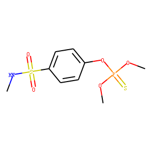 Thiophosphoric acid O,O-dimethyl O-[4-[(methylamino)sulfonyl]phenyl] ester