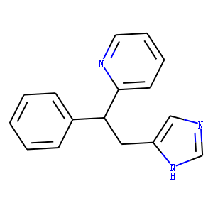 Pyridine, 2-(2-(1H-imidazol-4-yl)-1-phenylethyl)-