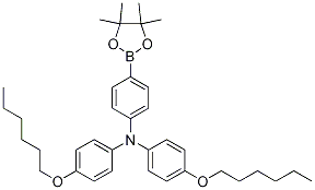 BenzenaMine, N,N-bis[4-(hexyloxy)phenyl]-4-(4,4,5,5-tetraMethyl-1,3,2-dioxaborolan-2-yl)-