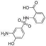 Benzoic acid, 2-[[(3-amino-4-hydroxyphenyl)sulfonyl]amino]-, diazotized, coupled with 2-ethoxyethyl 