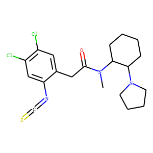 2-isothiocyanato-4,5-dichloro-N-methyl-N-(2-(1-pyrrolidinyl)cyclohexyl)benzeneacetamide