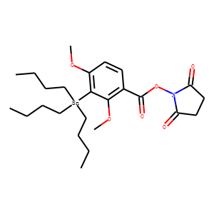 N-succinimidyl-2,4-dimethoxy-3-(tributylstannyl)benzoate